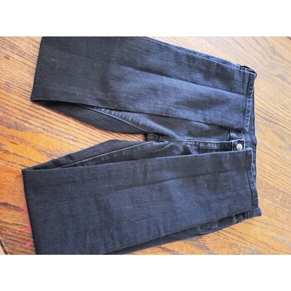 Size 0 25R Gap Black Premium Mid Rise Skinny Denim Jeans with Pockets Belt Loops - Picture 3 of 4